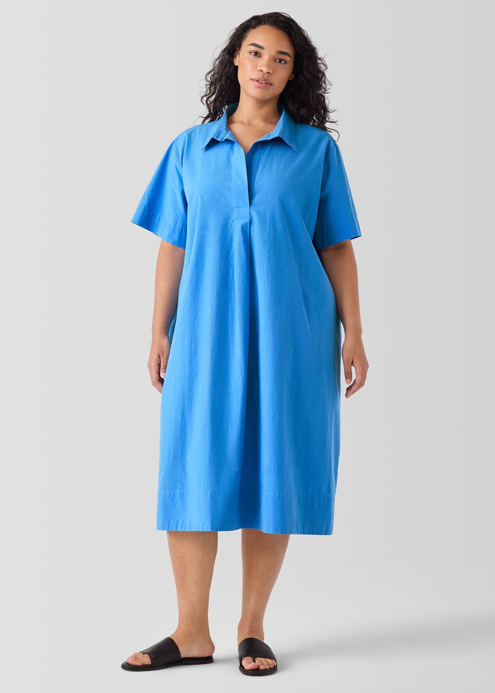 Eileen Fisher - Washed Organic Cotton Poplin Dress -SALE