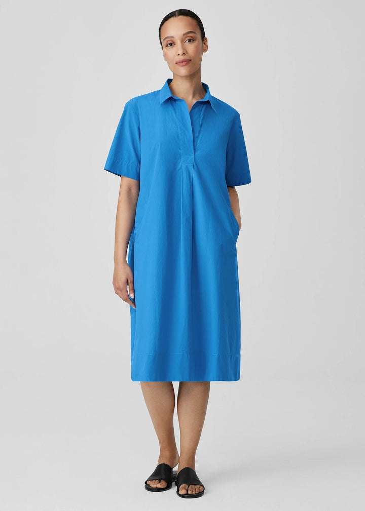 Eileen Fisher - Washed Organic Cotton Poplin Dress -SALE