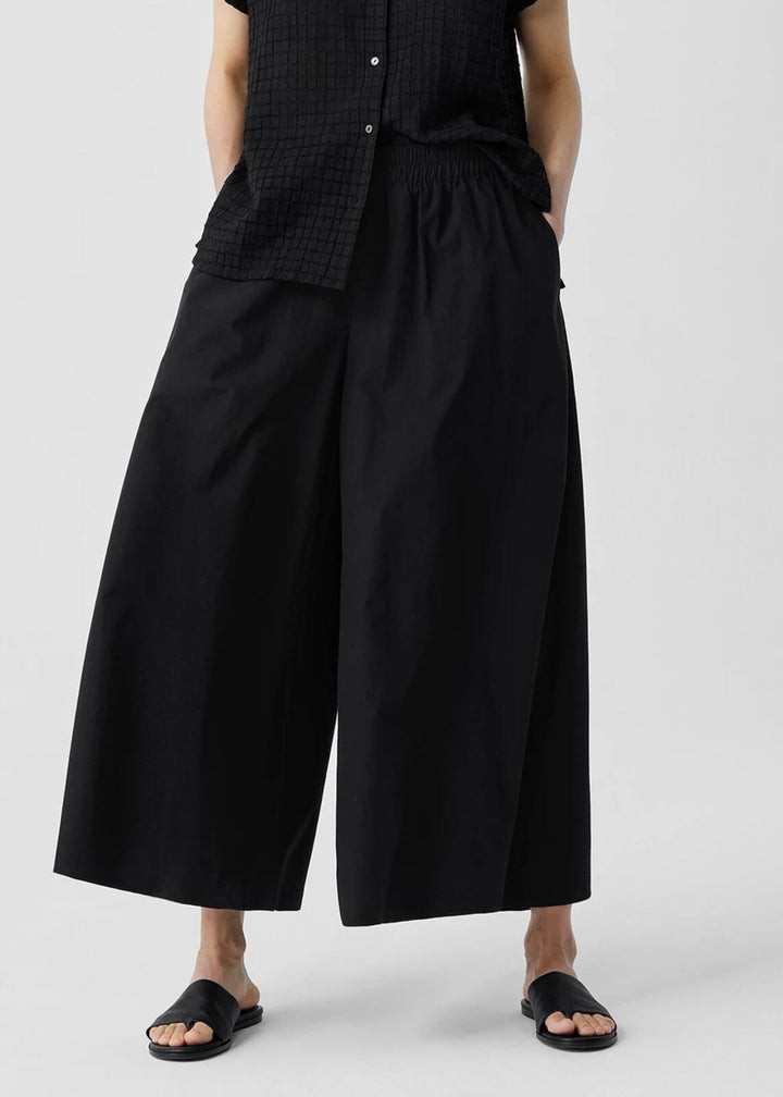 Eileen Fisher - Washed Organic Cotton Poplin Skirt Pant -SALE