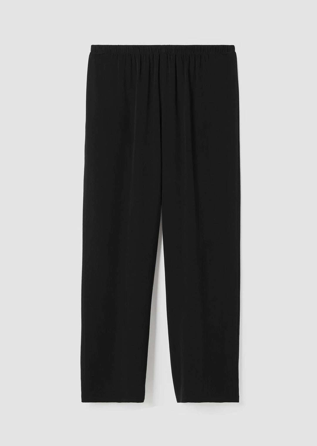 Eileen Fisher - Silk Georgette Crepe Straight Leg Pant