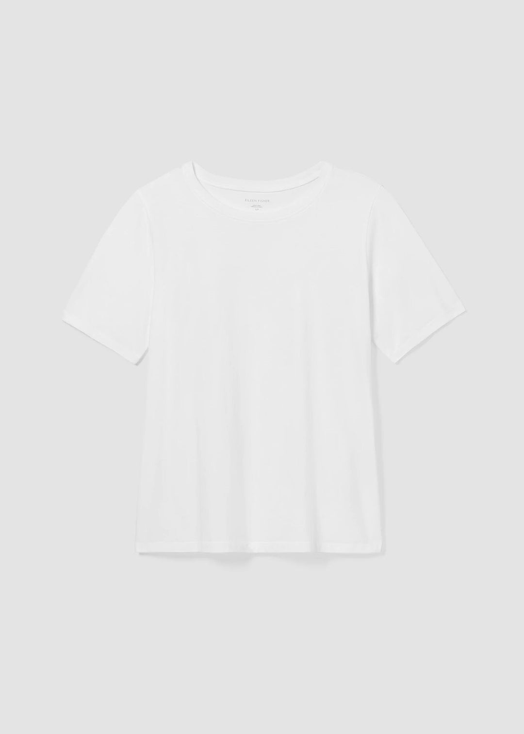 Eileen Fisher - Organic Pima Cotton Jersey Round Neck Tee