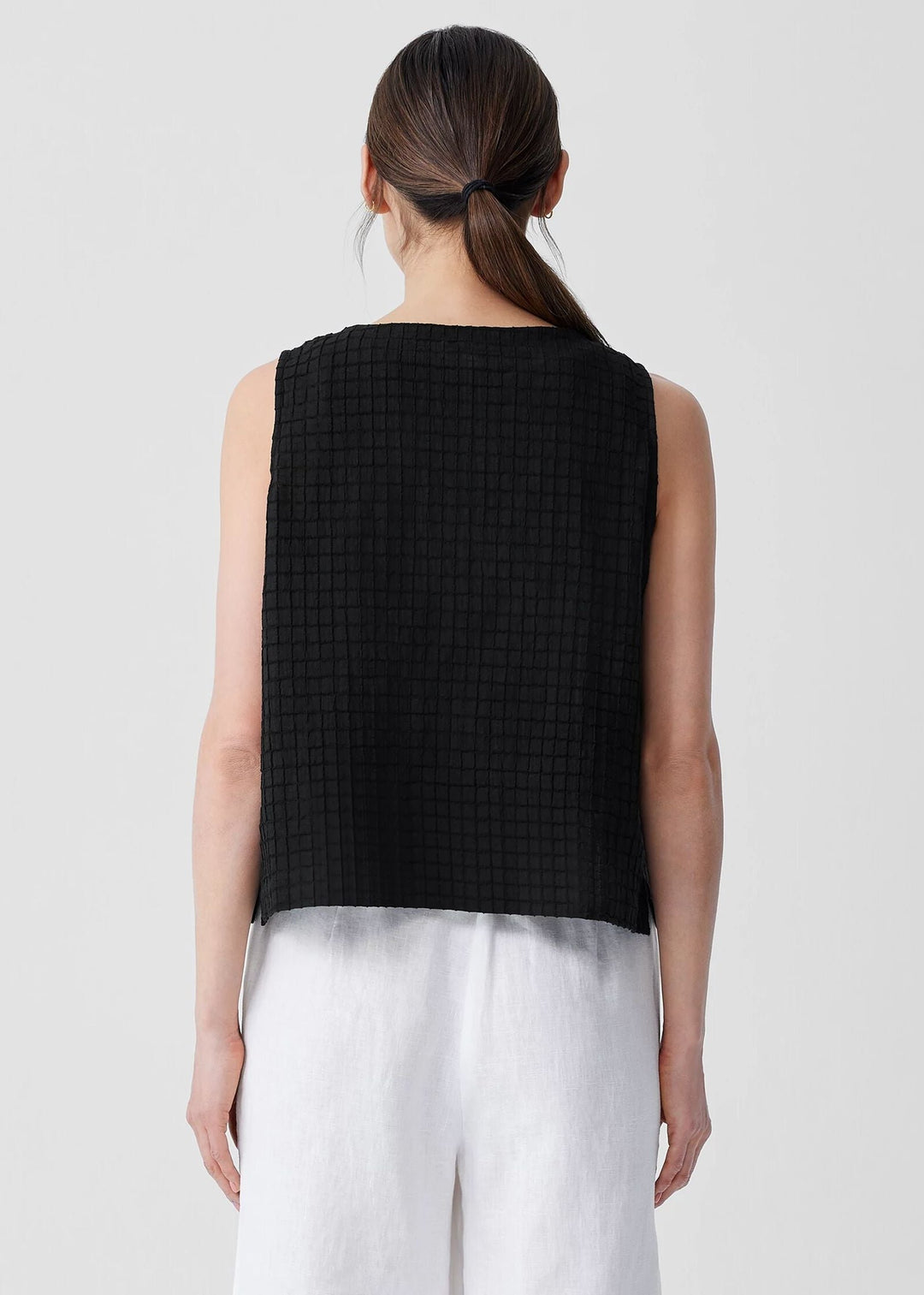 Eileen Fisher - Organic Cotton Voile Box Vest -SALE