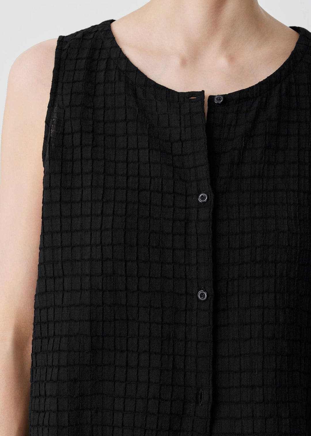 Eileen Fisher - Organic Cotton Voile Box Vest -SALE