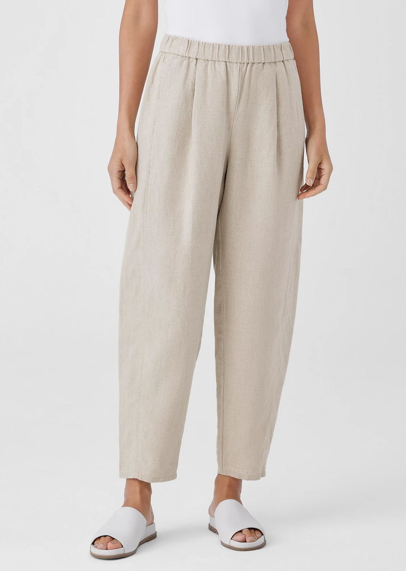 Eileen Fisher Women's Tapered Ankle Pants, Black at  Women's Clothing  store