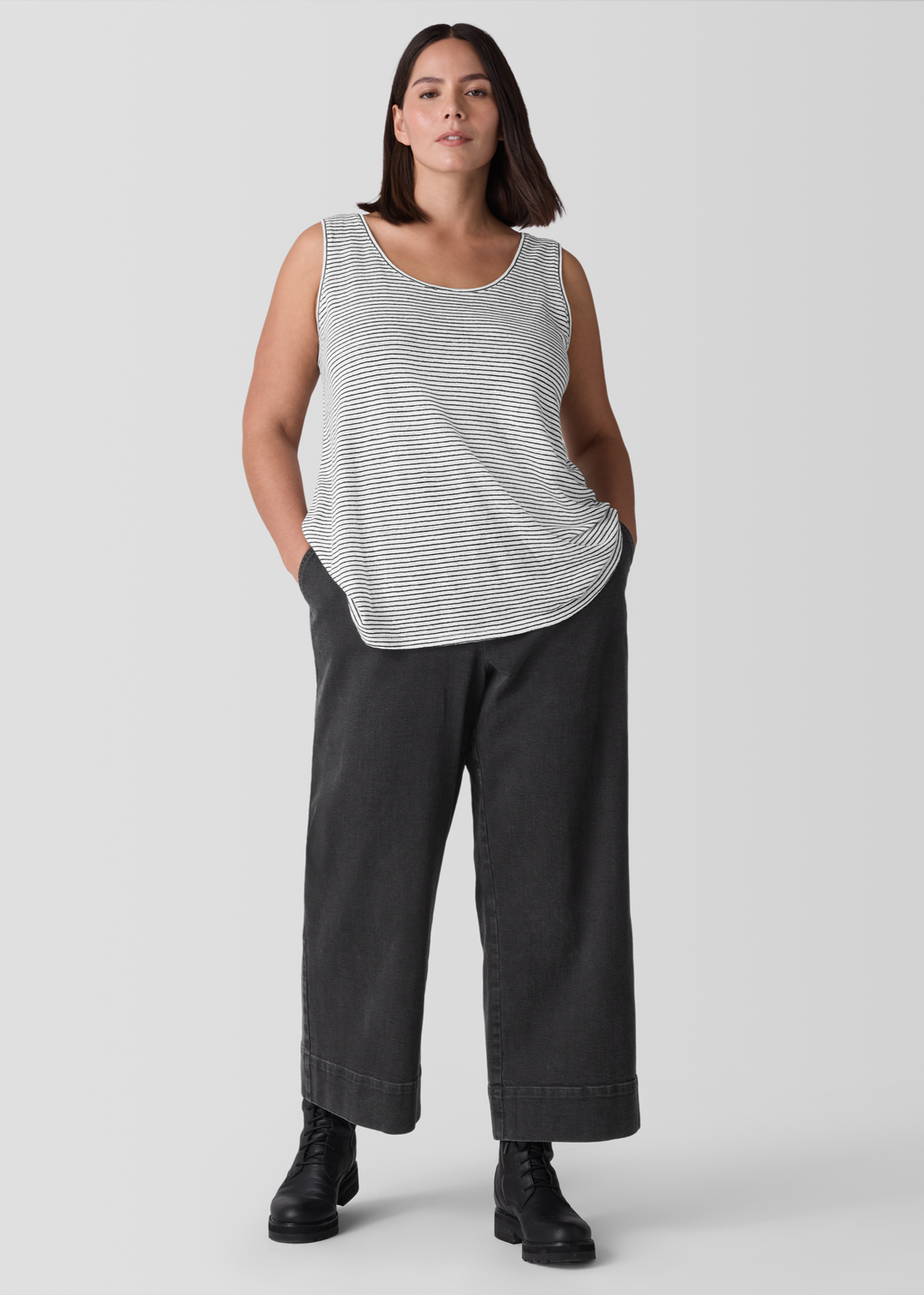 Eileen Fisher - Sleeveless Scoop Neck Tee