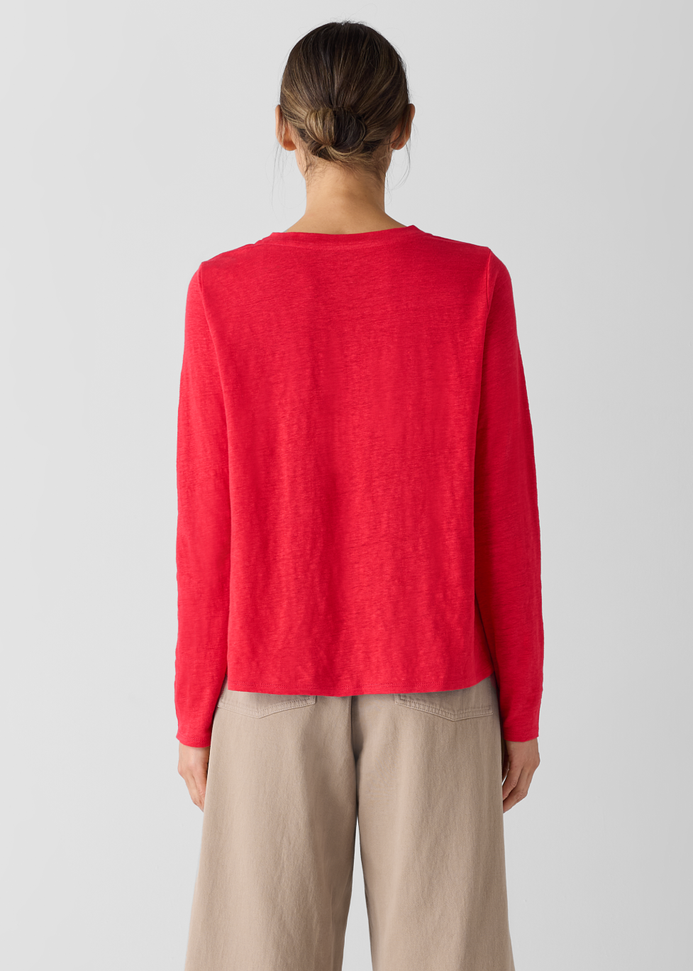 Eileen Fisher - Crew Neck Long Sleeve Tee