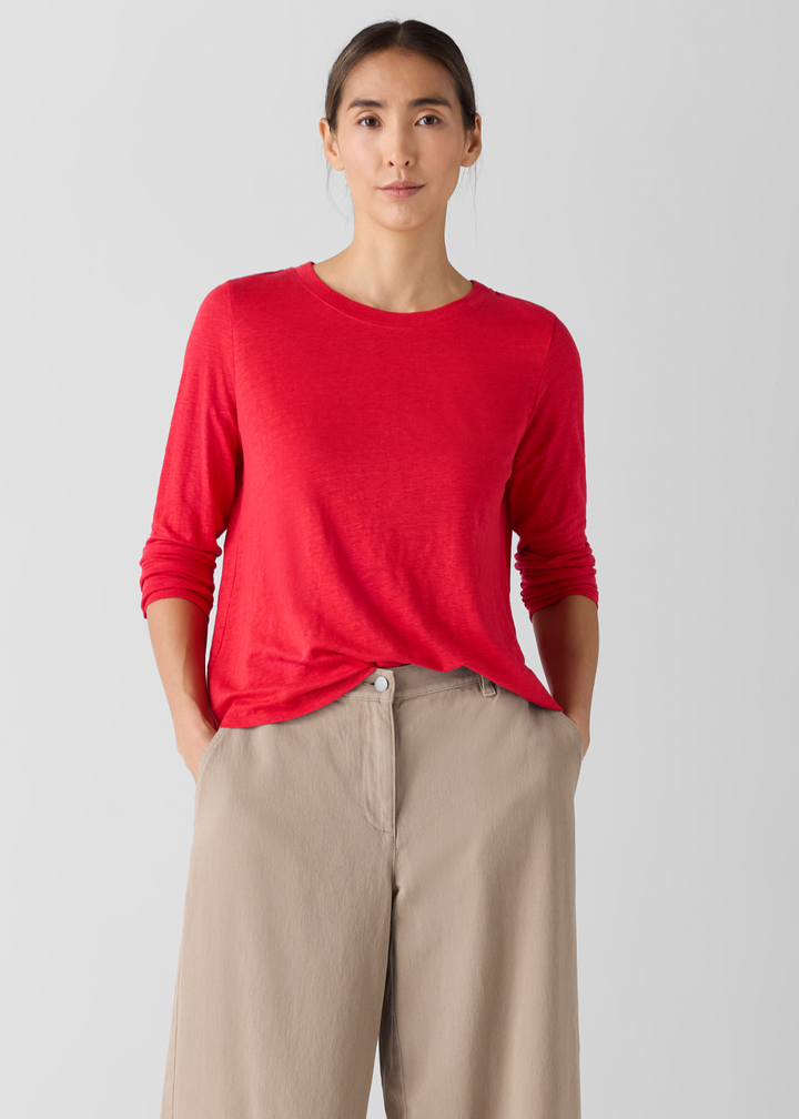 Eileen Fisher - Crew Neck Long Sleeve Tee