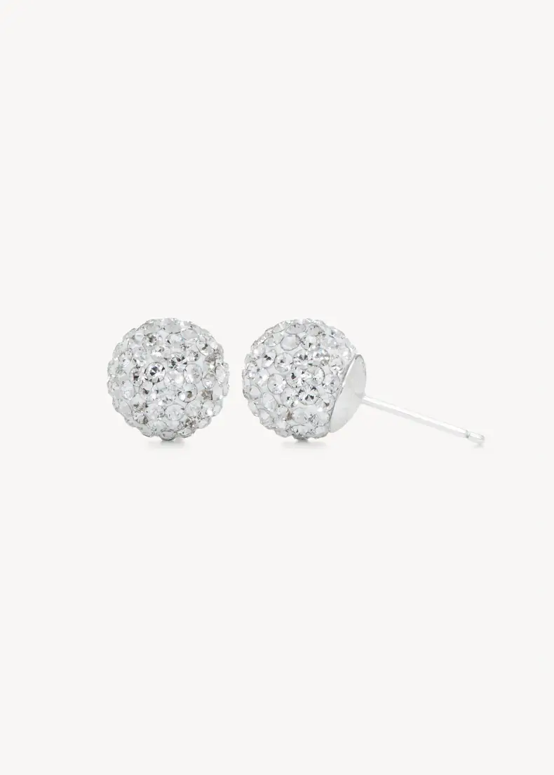 Hilberg & Berk - Medium Sparkle Ball Stud Earrings