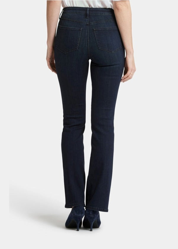 NYDJ - High-Rise Billie Mini Bootcut Jeans - Obsidian Blue