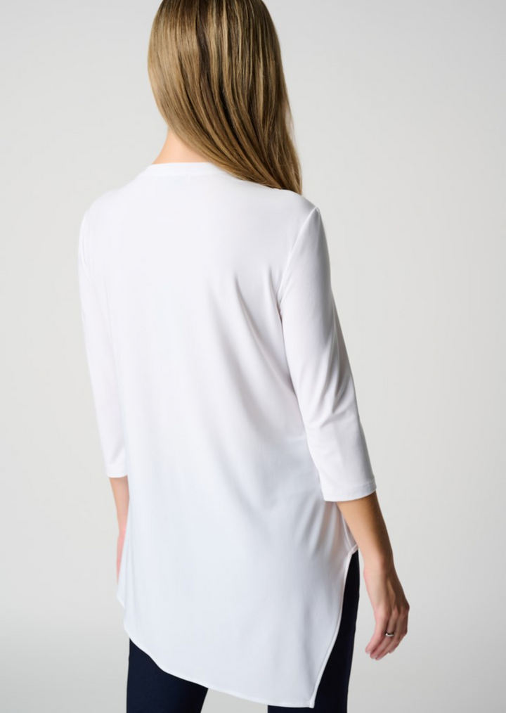 Joseph Ribkoff - Asymmetrical V-Neck Top