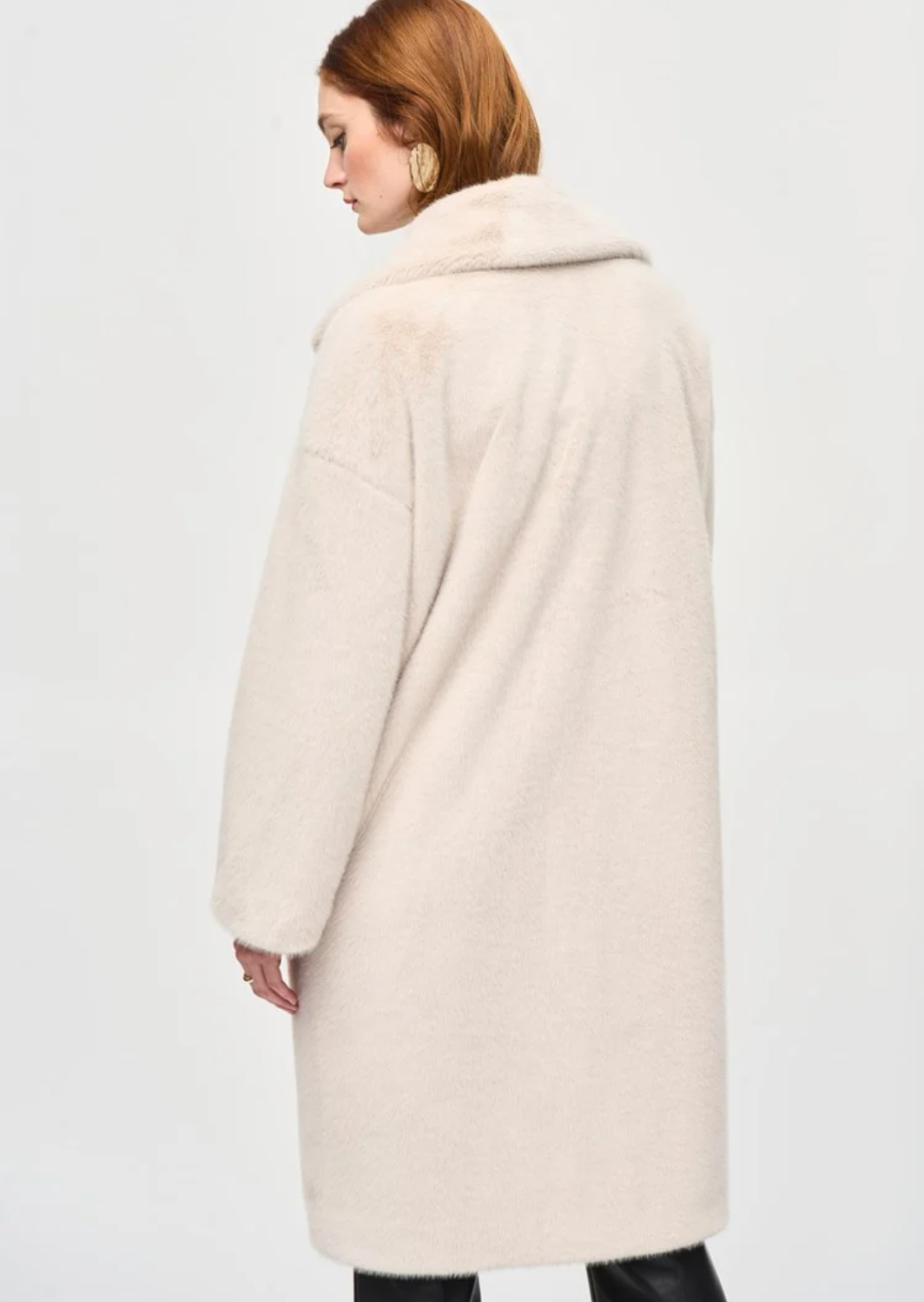 Joseph Ribkoff - Faux Fur Straight Coat