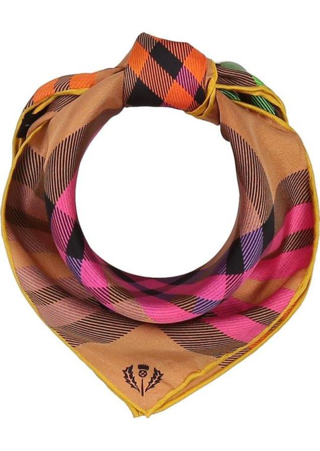 V Fraas - Plaid Silk Neckerchief