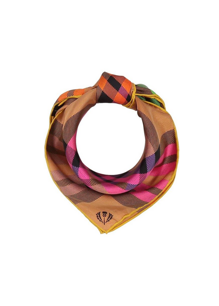 V Fraas - Plaid Silk Neckerchief