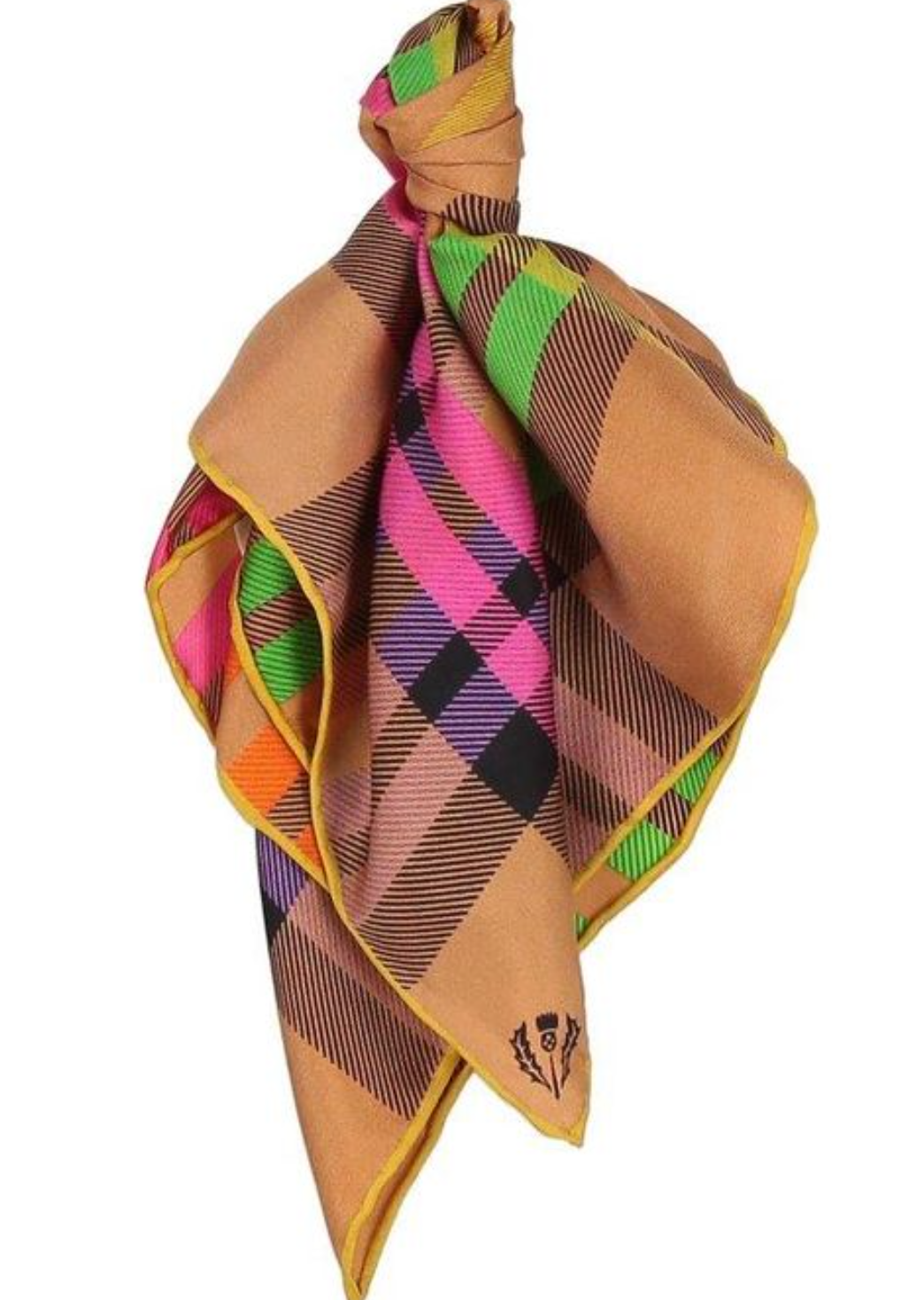 V Fraas - Plaid Silk Neckerchief