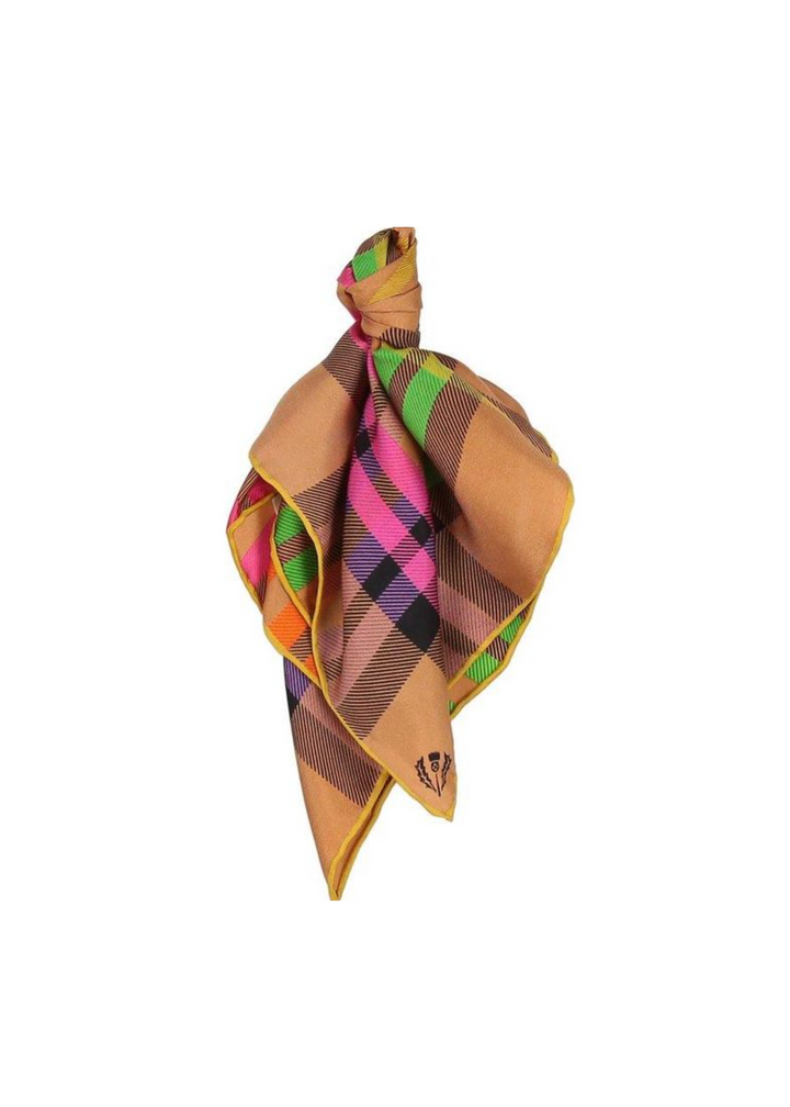 V Fraas - Plaid Silk Neckerchief