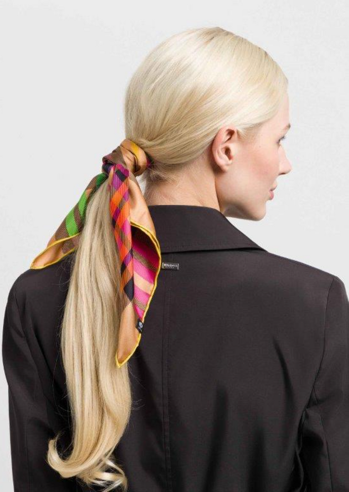 V Fraas - Plaid Silk Neckerchief