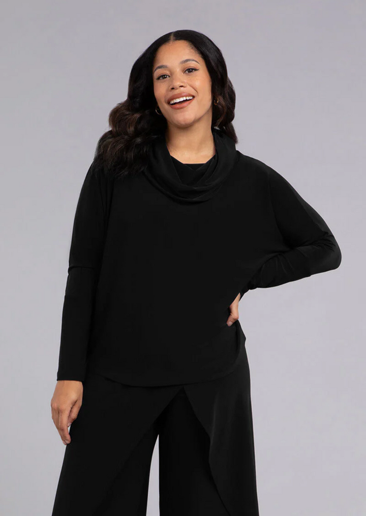 Sympli - Nu Cinch Cowl Neck top -SALE