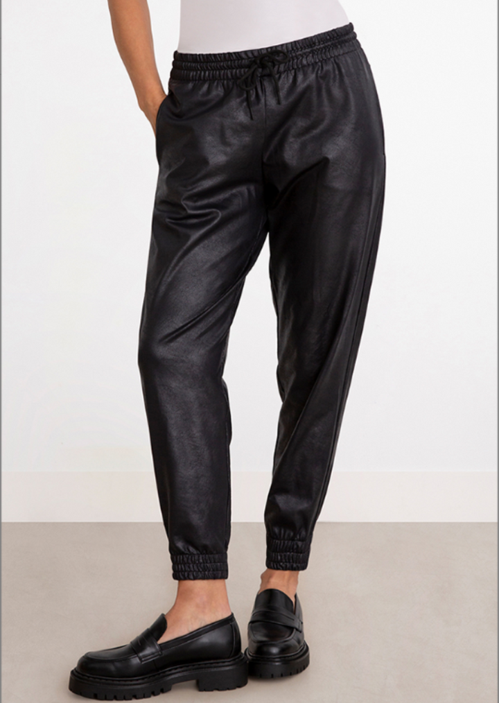 Sympli - Faux Leather Jogger -SALE