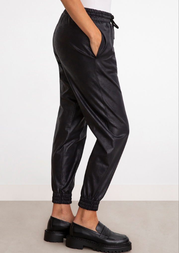 Sympli - Faux Leather Jogger -SALE