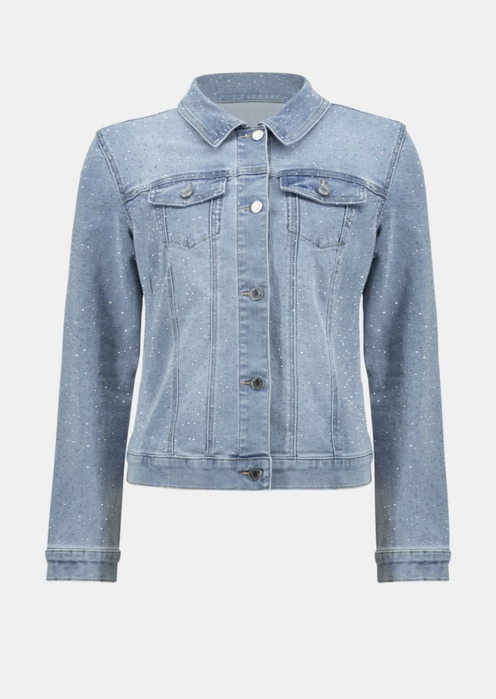 Joseph Ribkoff - Fitted Rhinestone Denim Jacket