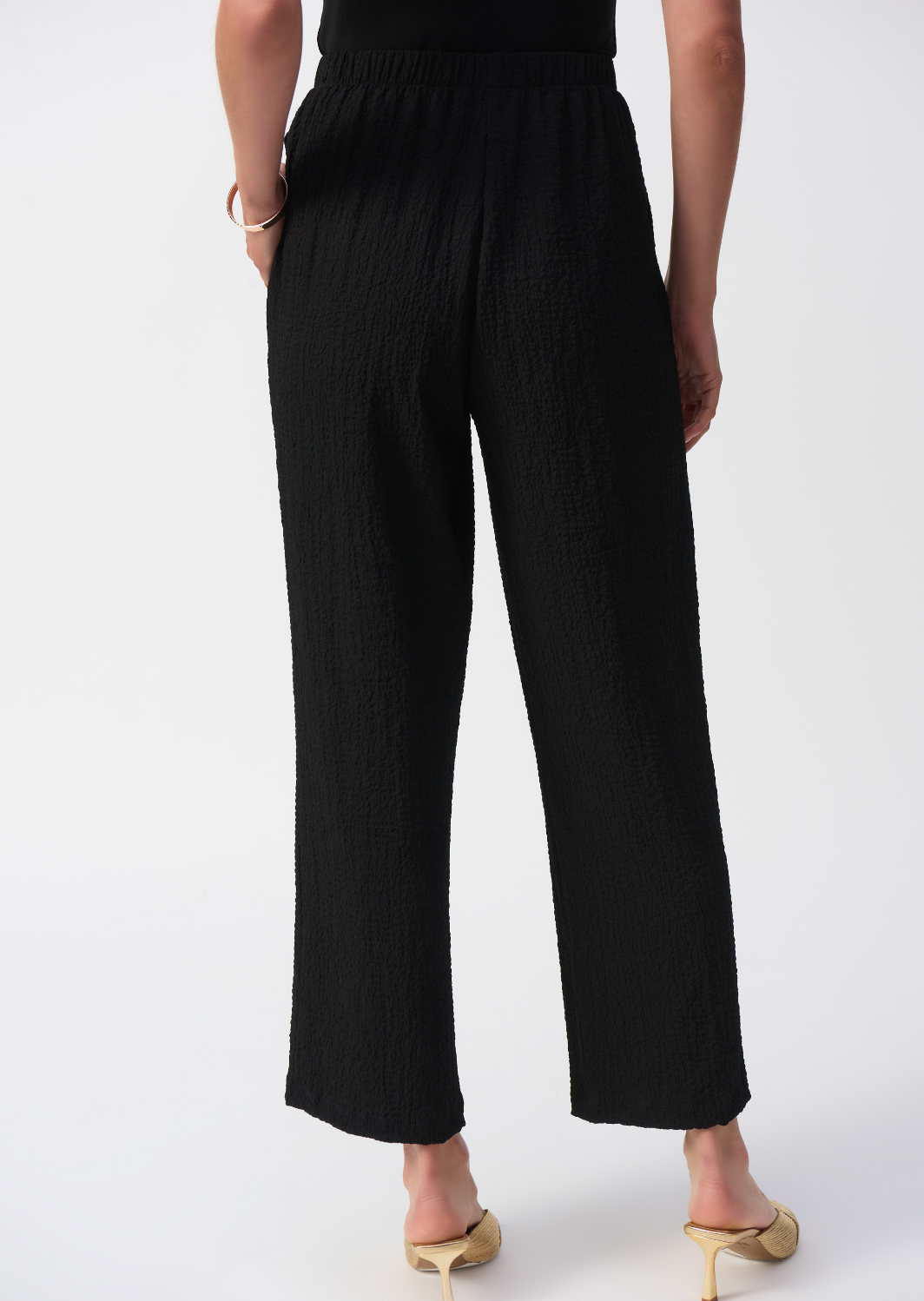 Joseph Ribkoff - Seersucker Wide Leg Pull-On Pant