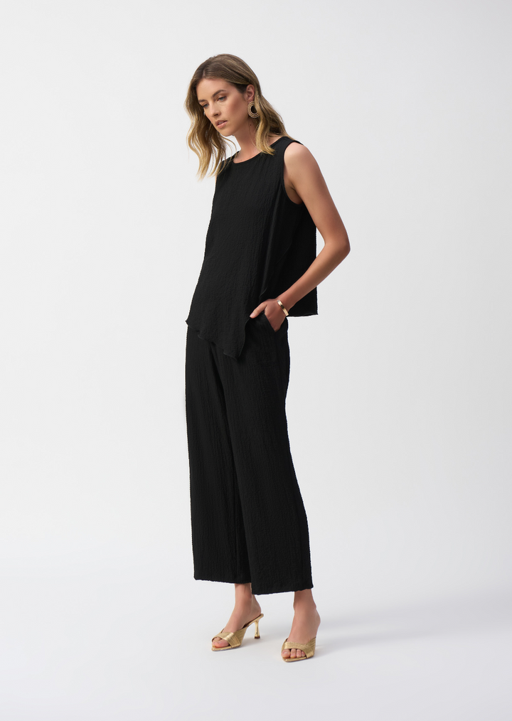 Joseph Ribkoff - Seersucker Wide Leg Pull-On Pant