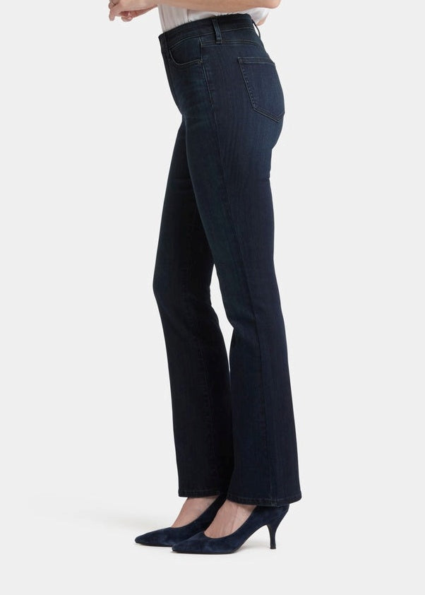 NYDJ - High-Rise Billie Mini Bootcut Jeans - Obsidian Blue