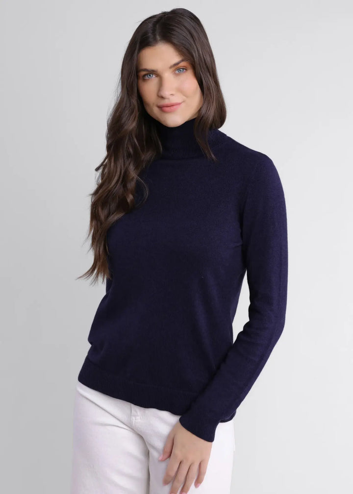 Alashan - Cotton Cashmere Legacy Fold Over Turtleneck