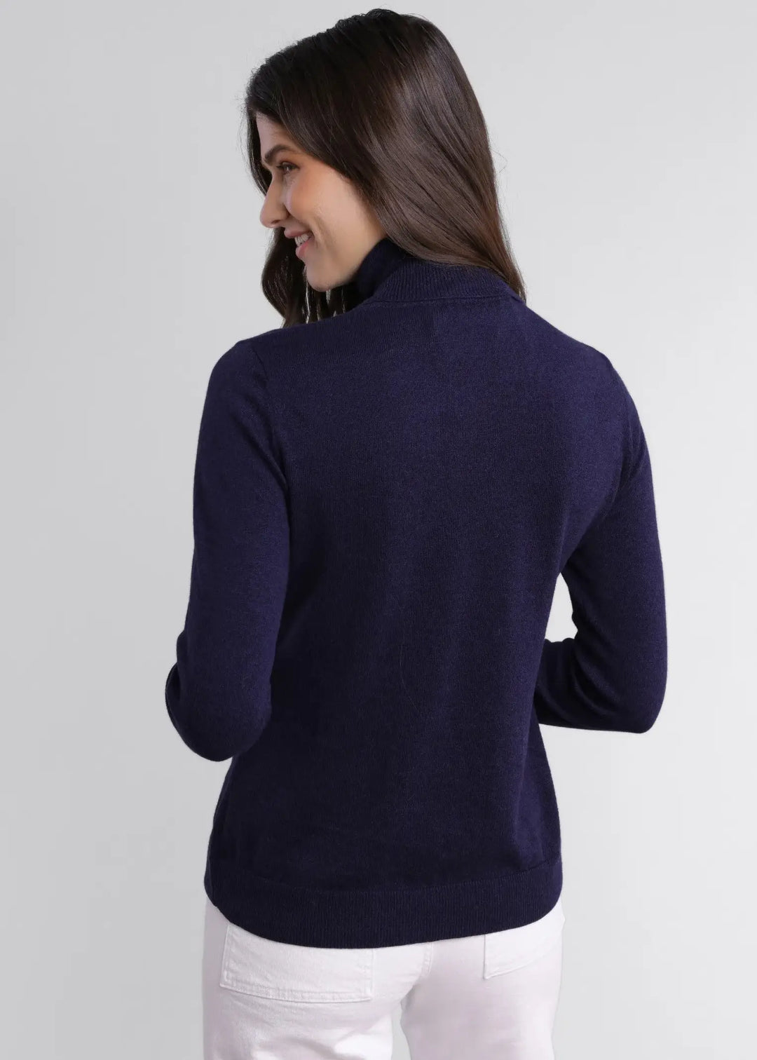 Alashan - Cotton Cashmere Legacy Fold Over Turtleneck