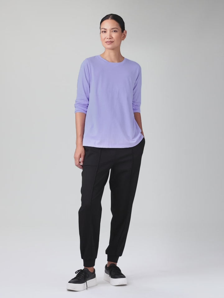 Eileen Fisher - Organic Pima Cotton Jersey Long-Sleeve Tee