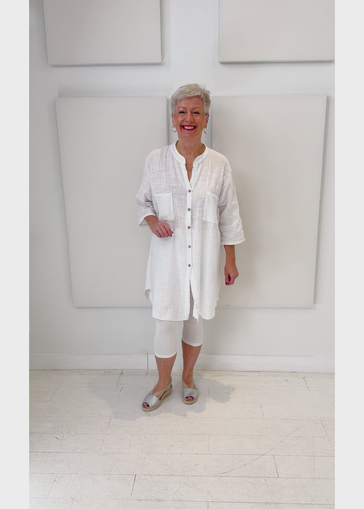 Catherine Lillywhite's - Cotton Button Down Tunic