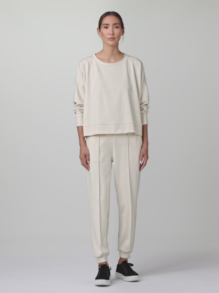 Eileen Fisher - Lightweight Ponte Round Neck Top