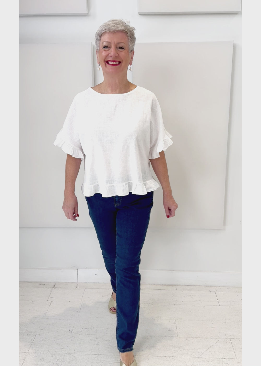 Catherine Lillywhite's - Ruffle Edge Tee