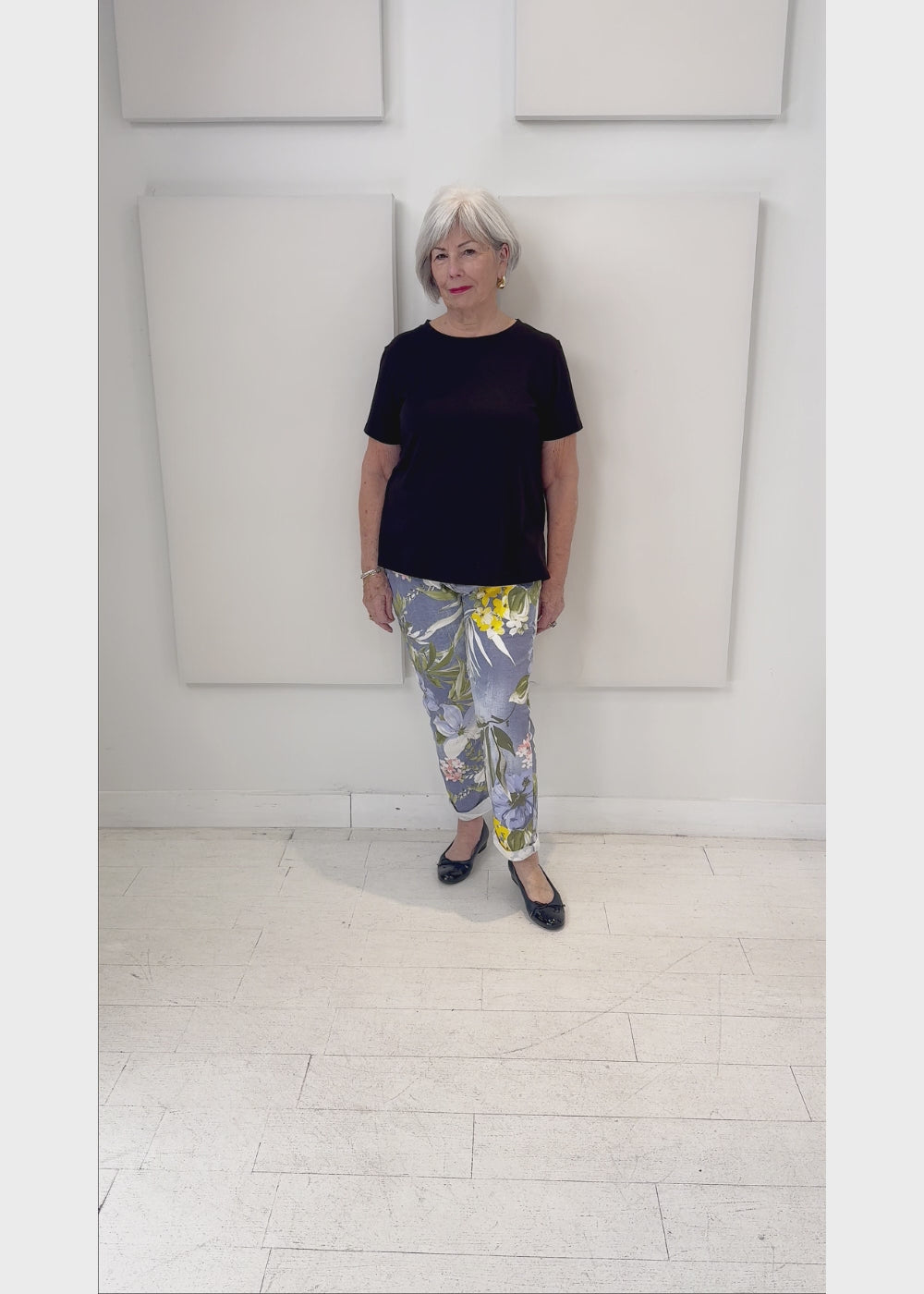 Catherine Lillywhite's - Floral Cuffed Joggers - PLUS