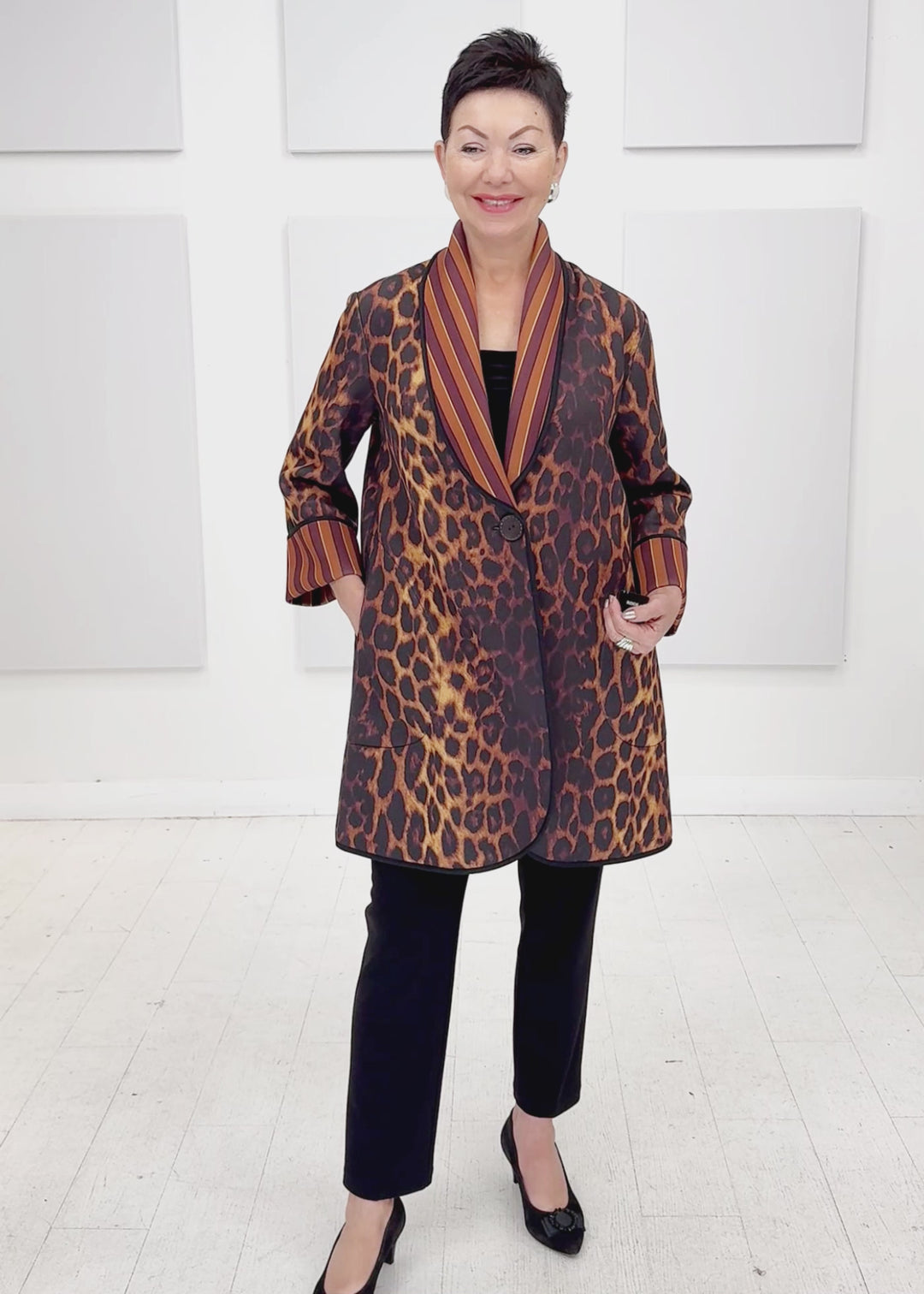 Fenya V - Scuba Leopard Lines Jacket