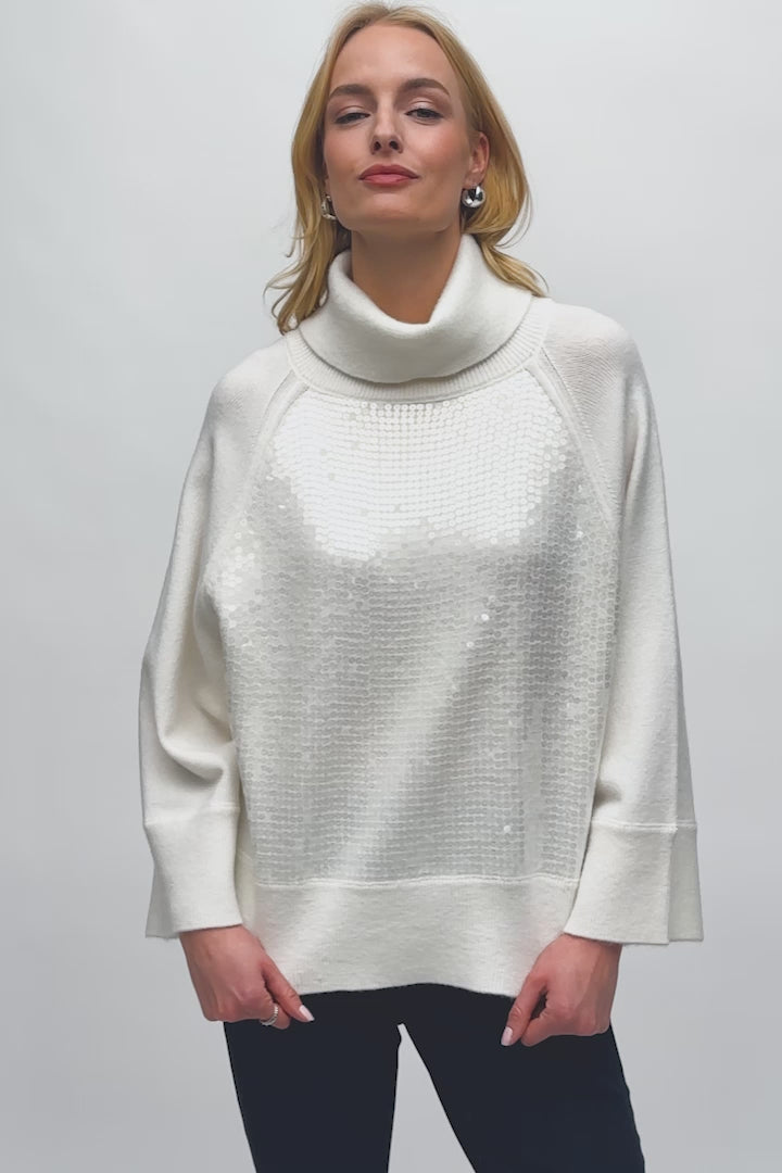 Joseph Ribkoff - Boxy Top With Sequins Detail