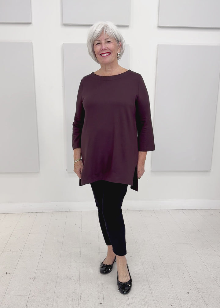 Capote - Lily Boatneck 3/4 Sleeve Tunic