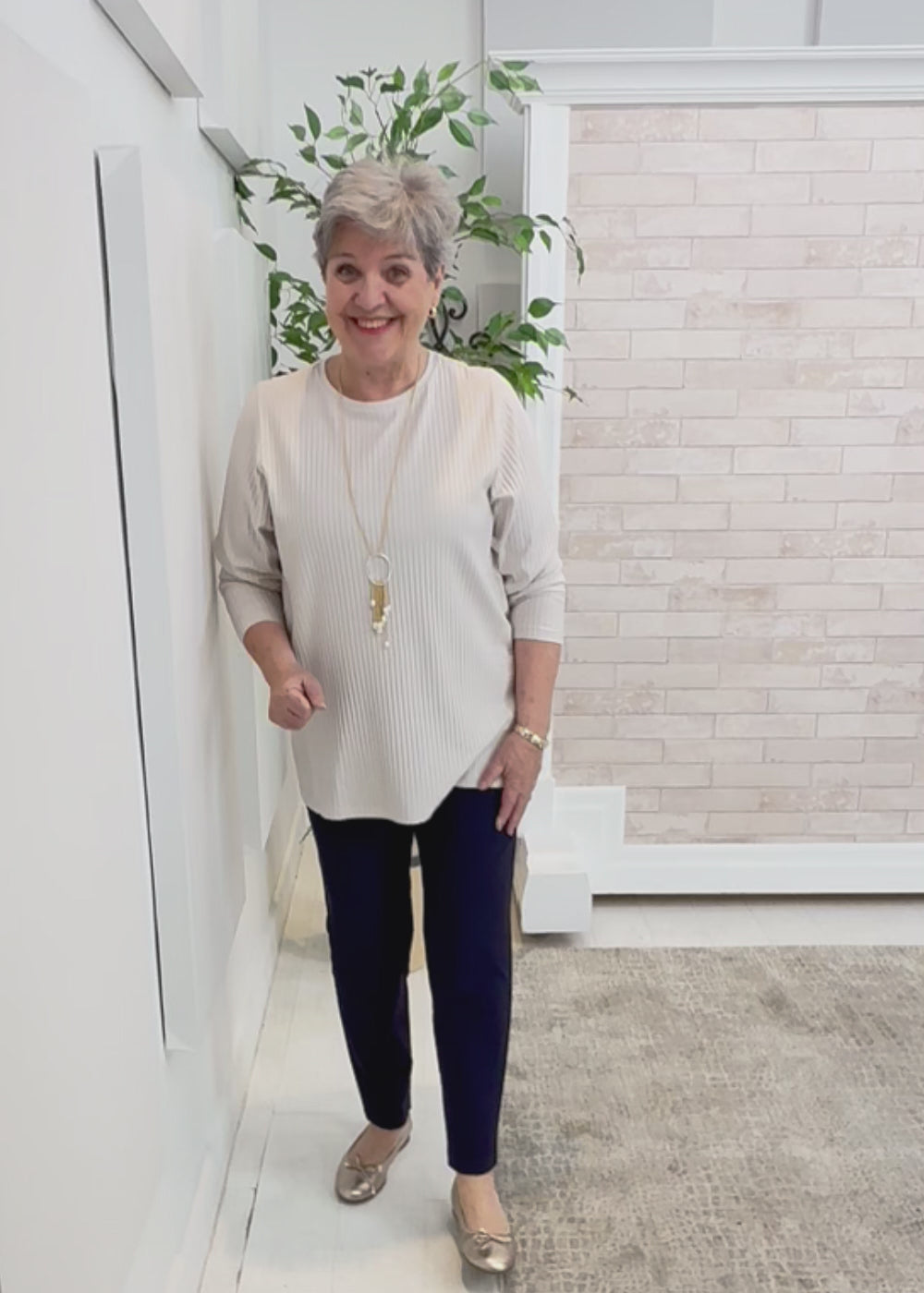 Eileen Fisher - Round Neck Tunic Long Sleeve