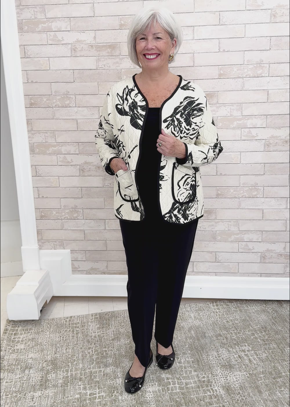 Sassy - Quilted Floral Jacket