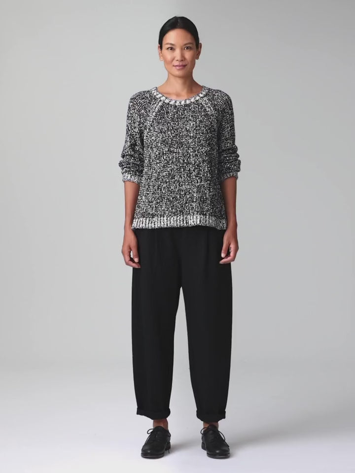 Eileen Fisher - Crew Neck Raglan Sleeve Sweater