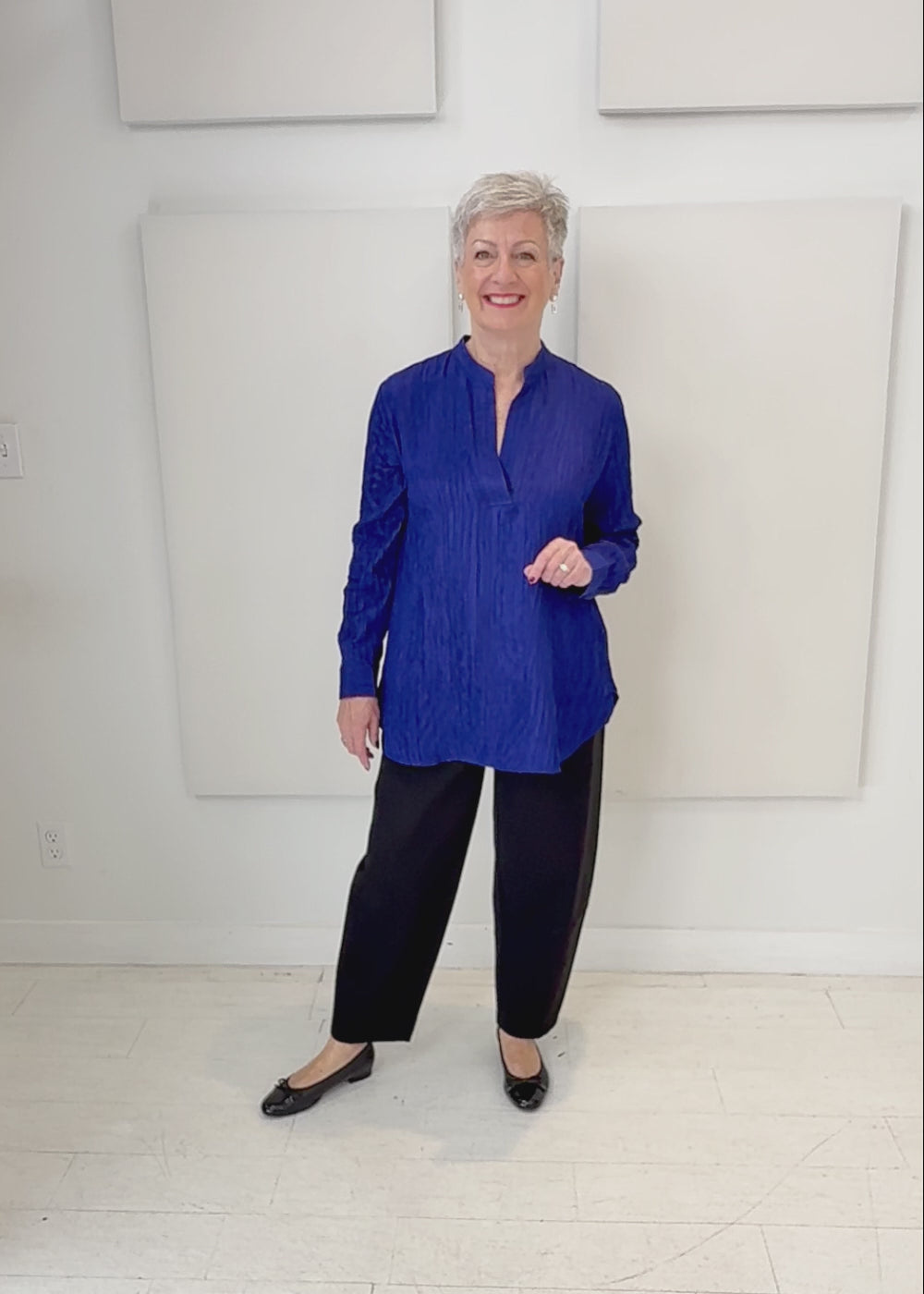 Eileen Fisher - Mandarin Collar Tunic