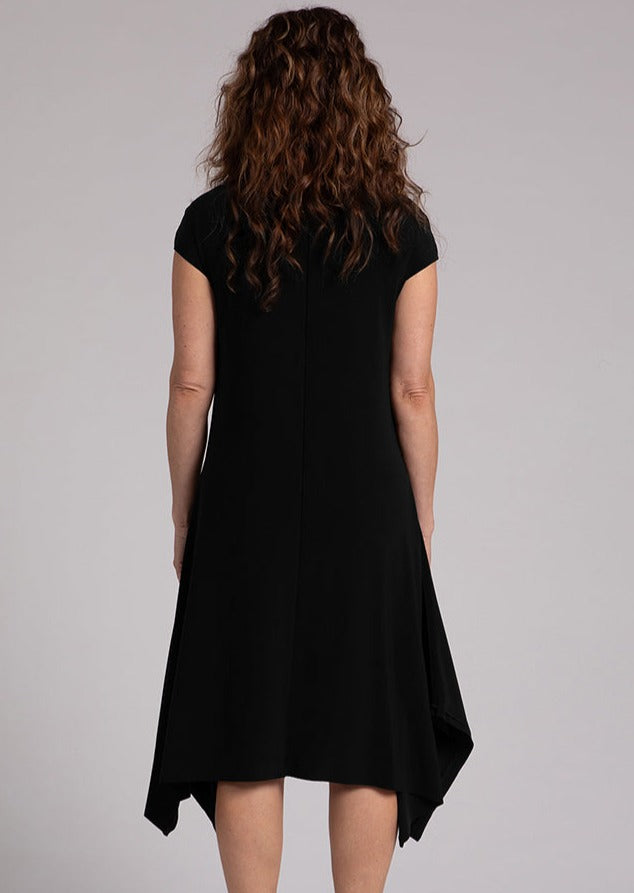 Sympli - Flounce Funnel Neck Dress